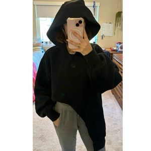 UNRELEASED NIKE - Black Asymmetrical Hoodie